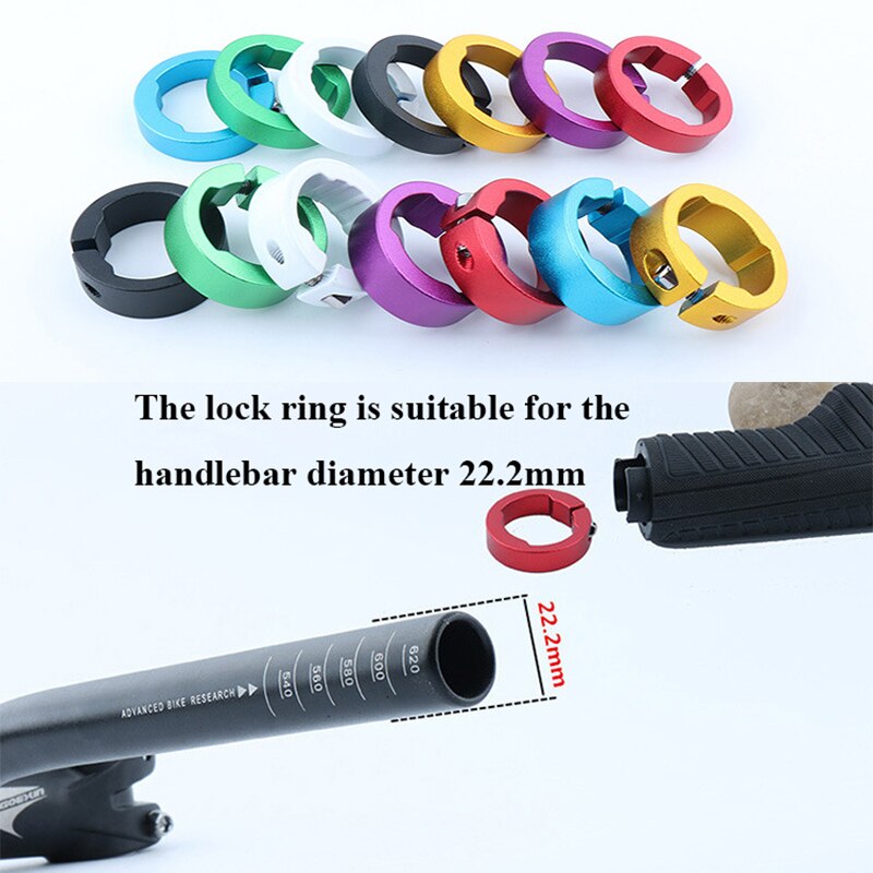 2 stücke Fahrrad Griffe Ring 8/12mm Aluminium Legierung Ende Schloss Ringe MTB Mountain Road Bike Lenker Fahrrad teile radfahren Zubehör