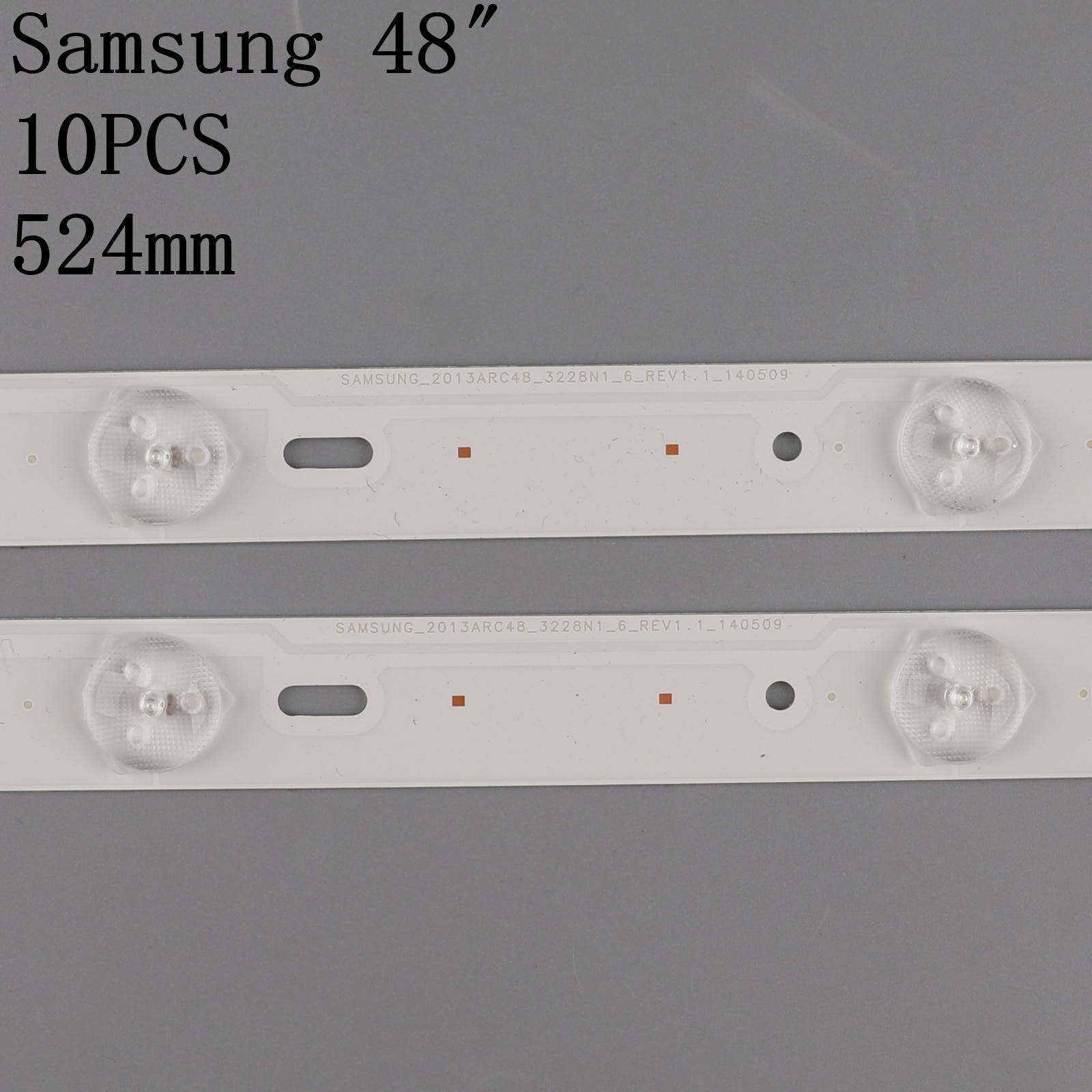 100% 10 stk/sett ledet strimler til grundig 48 tv 48 vle 5421 48 vle 5421bg lsc 480 hn 03 samsung 2013 bue 48 3228 n 1 6 rev 1.0 131209