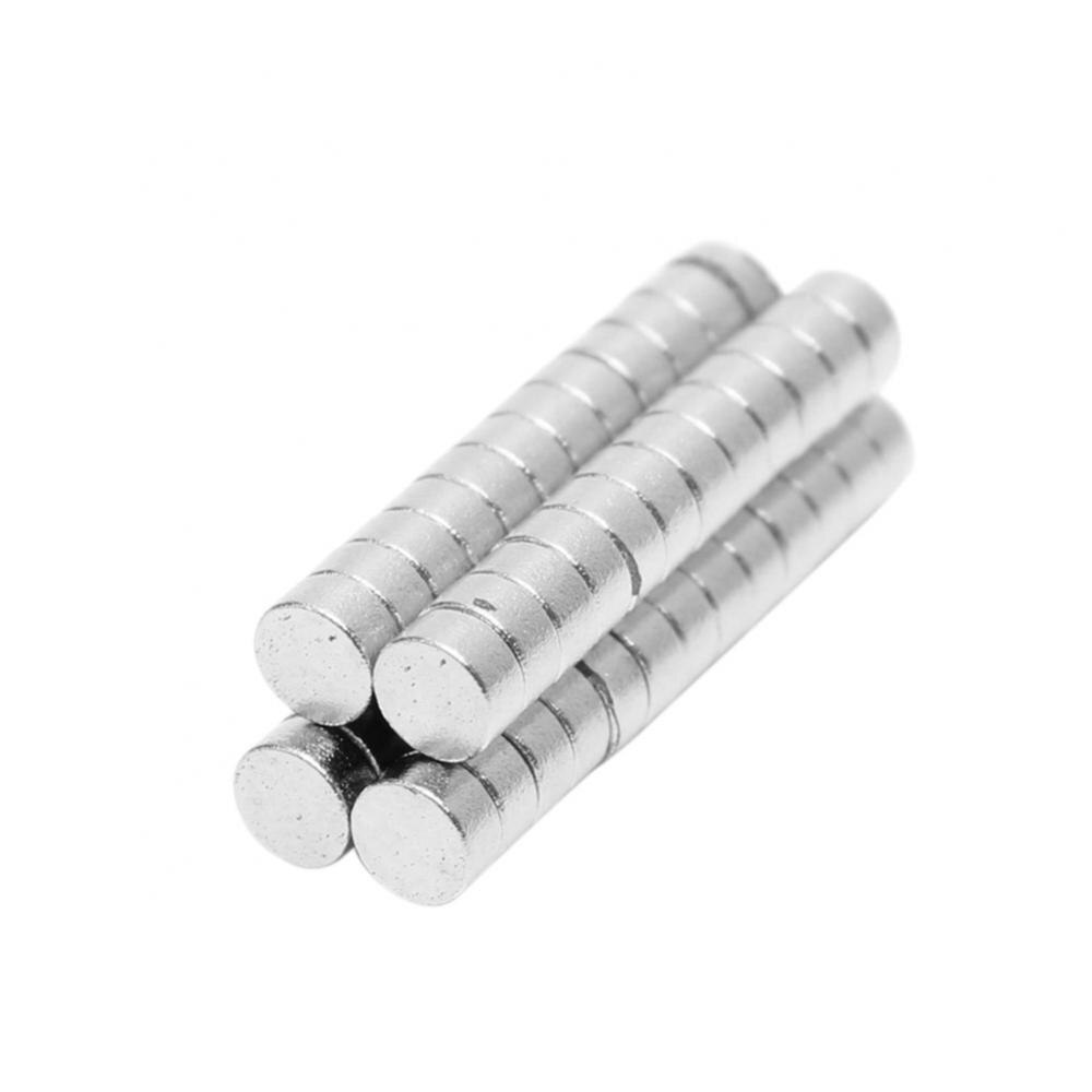 50Pcs N52 3X1.5Mm Ronde Cilinder Super Sterke Zeldzame Aarde Diy Neodymium Magneten Koelkast Ambachten Voor Akoestische veld Elektronica: Default Title