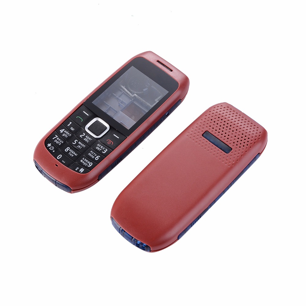 Para Nokia 1616 funda de teléfono frontal + Medio + cubierta trasera + teclado inglés y ruso + herramientas