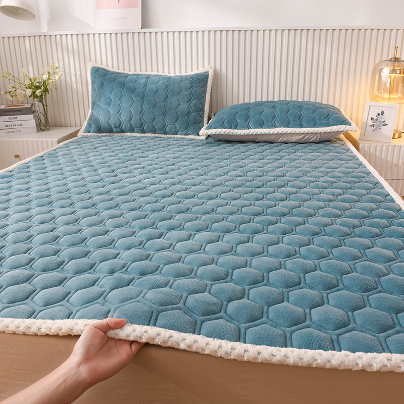 Seng topmadras studerende blødt quiltpude liggeunderlag husholdning soveværelsesmåtte gulv tatami seng pude antibakteriel madras: 1350mm x 1900mm / Lysegrå