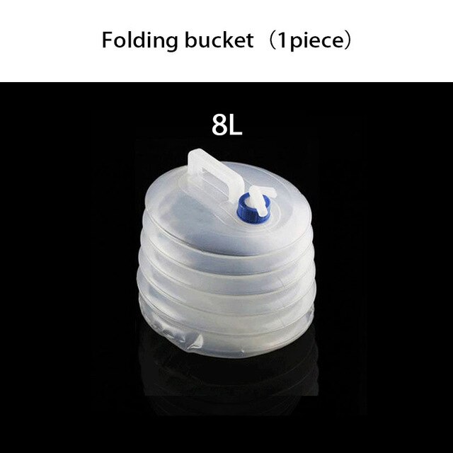 Overe 1pc bil sammenleggbar bøtte vannlager til renault megane 3 støvkost logan captur clio chevrolet cruze aveo captiva: 1 stk 8l