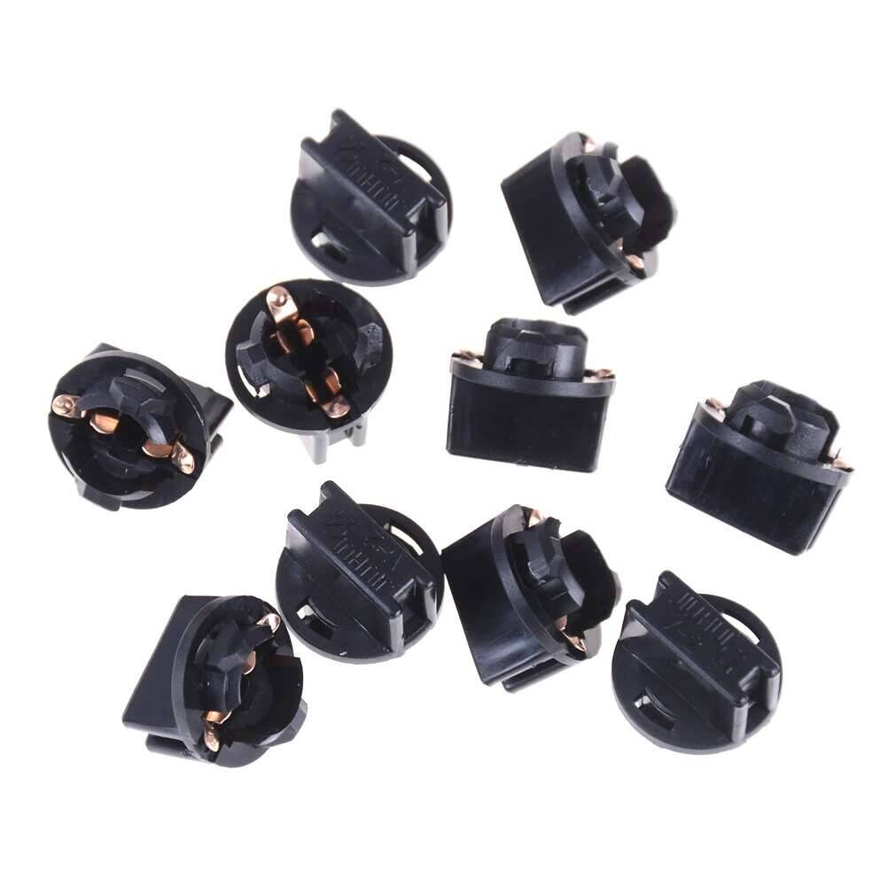 10 st. plug-and-play-lamphållare,  t10 w5w 168 192 194 kilformade vridlås, lamphållare, instrumentbräda