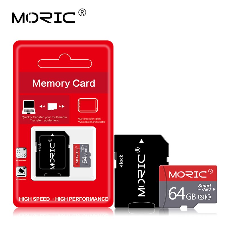 Moric Micro Sd 256Gb 128 Gb 64Gb 32Gb 16G 8 Gb 4Gb Micro Sd-kaart sd/Tf Flash Card Geheugenkaart 32 64 128 Gb Microsd Gratis Adapter