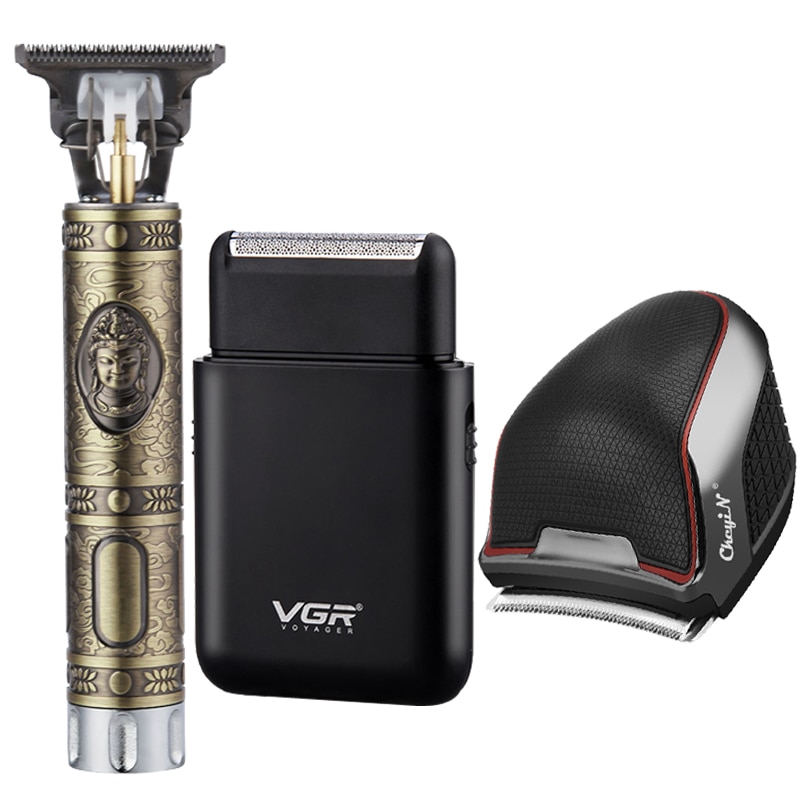 Professionele Tondeuse Voor Mannen Elektrische Tondeuse Draadloze Bakkebaarden Cutter Baard Scheermes Oplaadbare Scheren Machine: A1