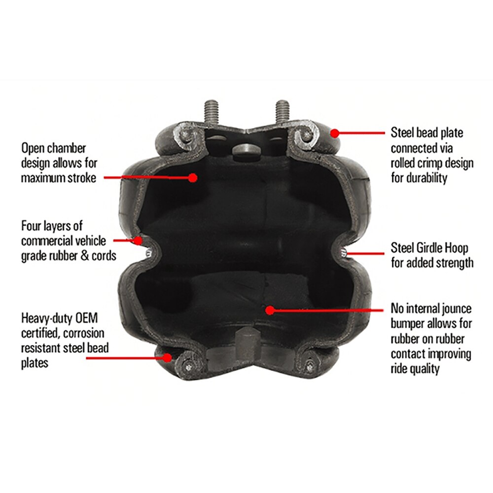 Universal air bags air suspension kit Bag pneumatic bag shock absorber 3S2300F with aluminium flange