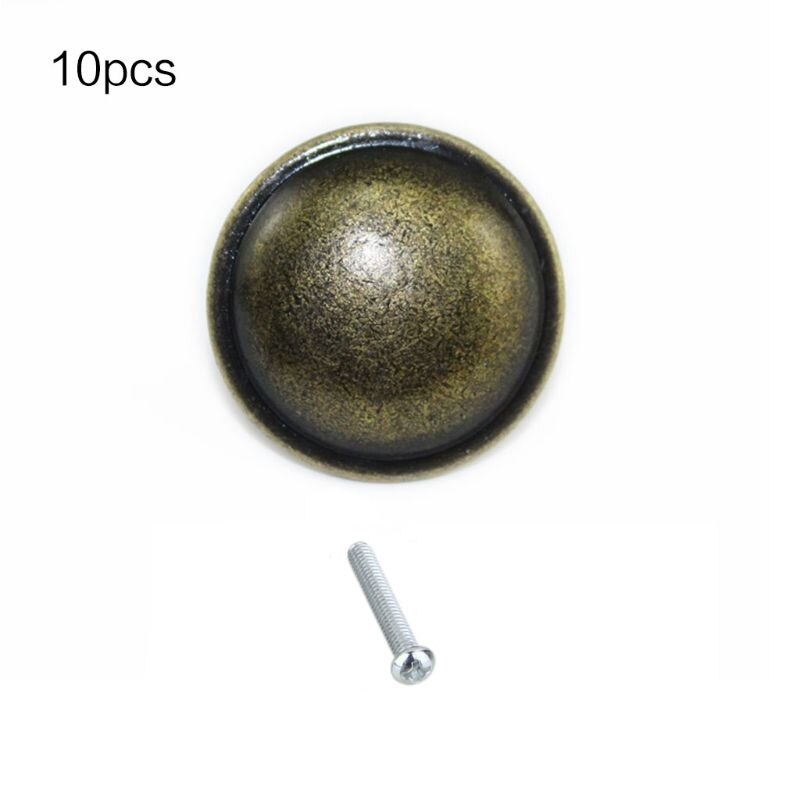Dörrknoppar set  of 10 lådknappar vintage mässing handtag möbler skåp knoppar för köksskåp: Nr .2