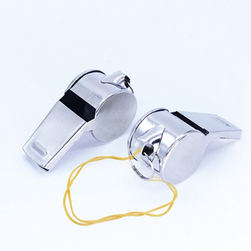 2 Stück Edelstahl Sportpfeifen - Lauter Klang Mit Schlüsselband