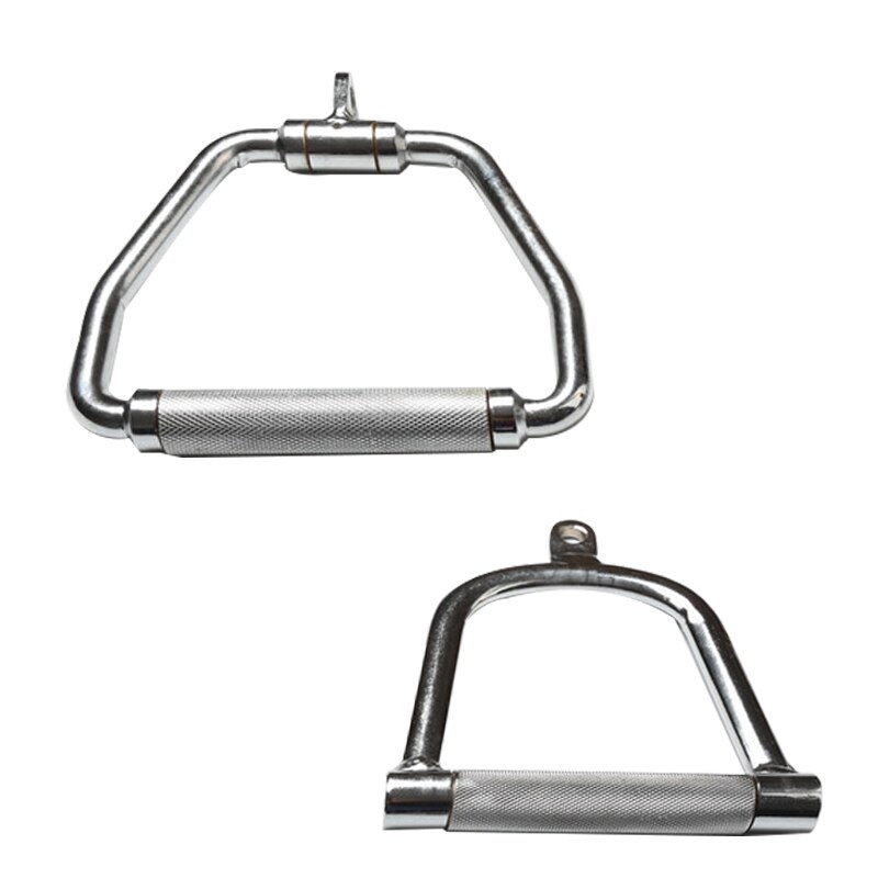 LAT Pull Down D Handle Fitness Home Gym Pulley Cable Machines Attachments Tricep Press Down D-Handle Rowing Workout Bar