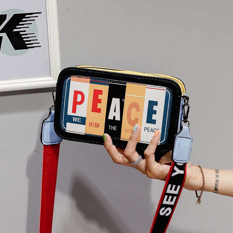 Søde koreanske tasker til kvinder crossbody-taske skuldertasker: 1