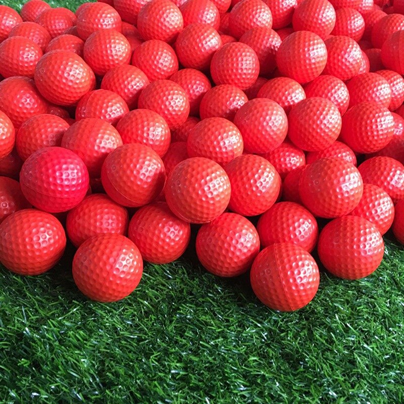 20Pcs Golfbal Spons Bal Pu Schuim Bal Indoor Oefening Pu Speelgoed Bal Golfbal Soft Indoor Practice Veiligheid elastische Bal 4 Kleur