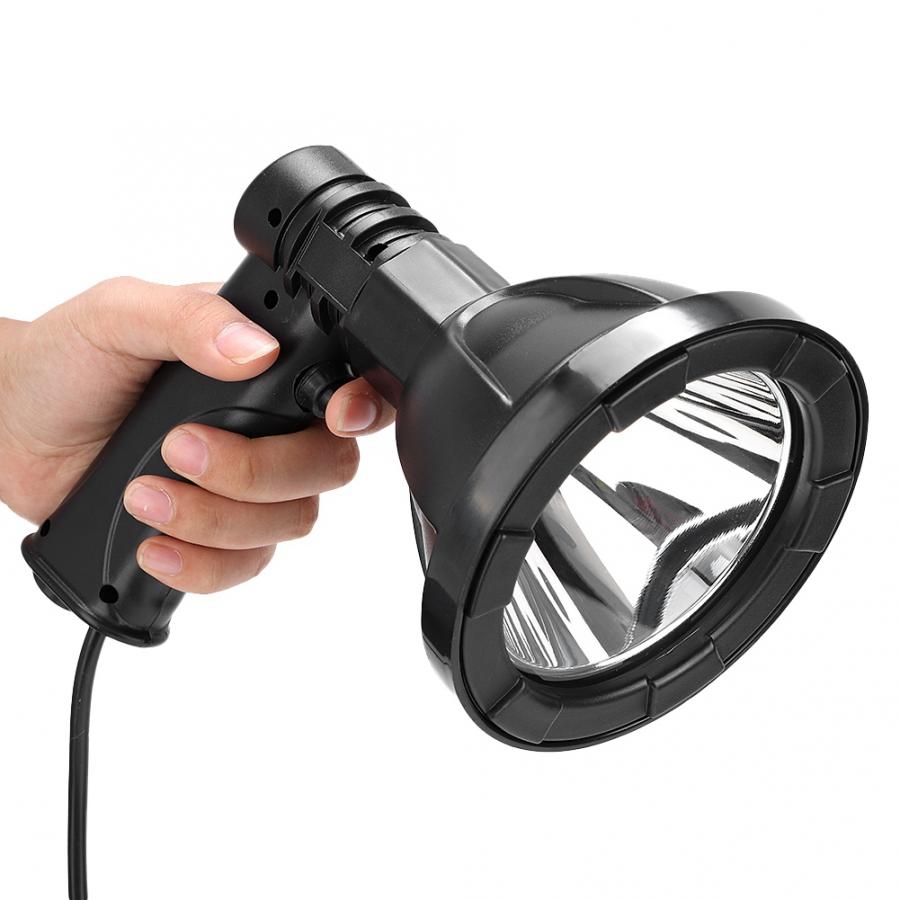 Udendørs 35w 5 tommer  t6 led lampe håndlampe håndholdt spotlight farvetemperatur 6000k bil cigarettænder opladning