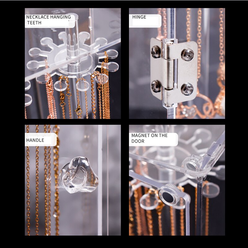 Necklace storage sweater chain collar storage Accessories Box Wedding Birthday Pendant Necklace Storage Jewelry