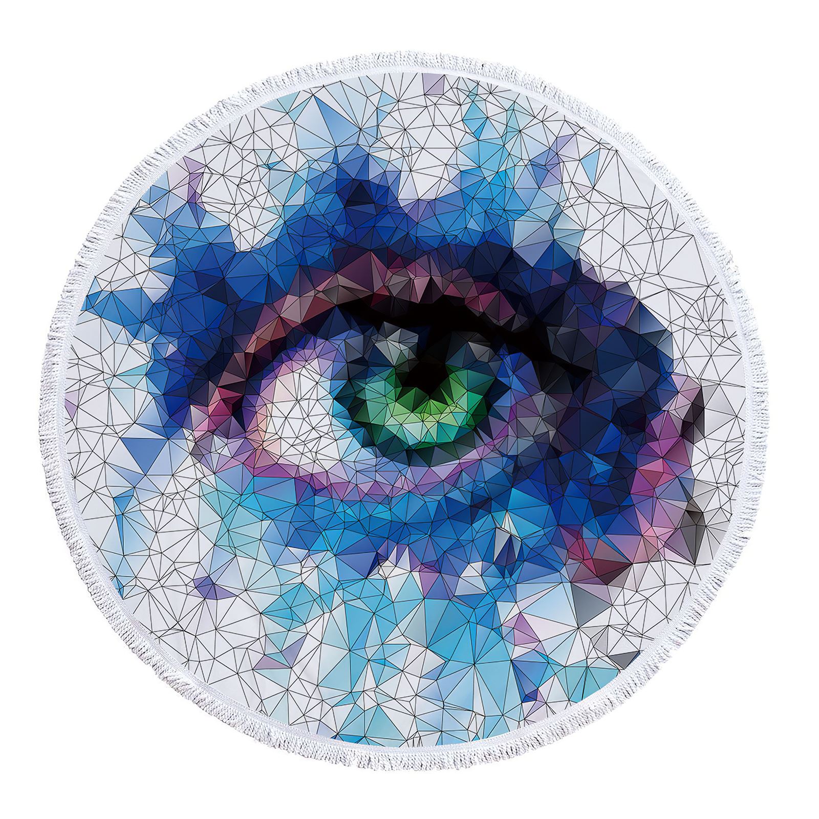 Toallas De playa redondas para verano, toalla De ducha De baño gruesa, 150cm, círculo, playa, natación, Yoga, cubierta: 02