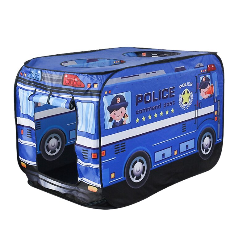Enfants tente enfants jouer tente jouet pliable Playhouse tissu pompier voiture de Police jeu maison Bus
