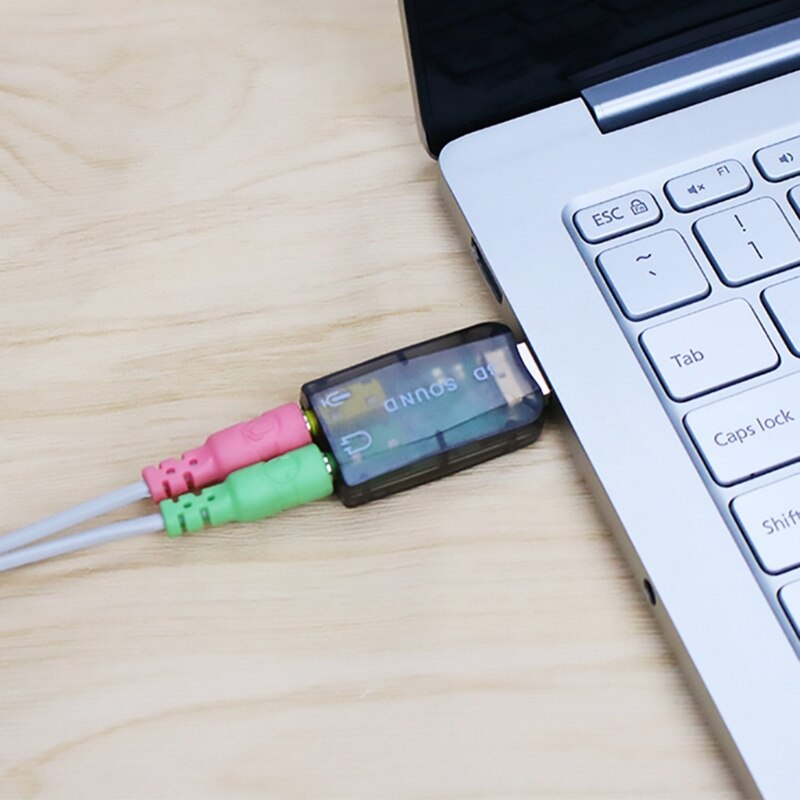 XX9A Usb 5.1 Sound Card CM108 External Independent Sound Card Drive-free Plug and Play