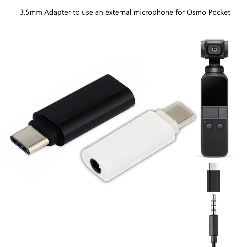 Type C Usb C Naar 3.5Mm Audio Adapter Voor Externe Microfoon Voor Osmo Pocket Accessoires