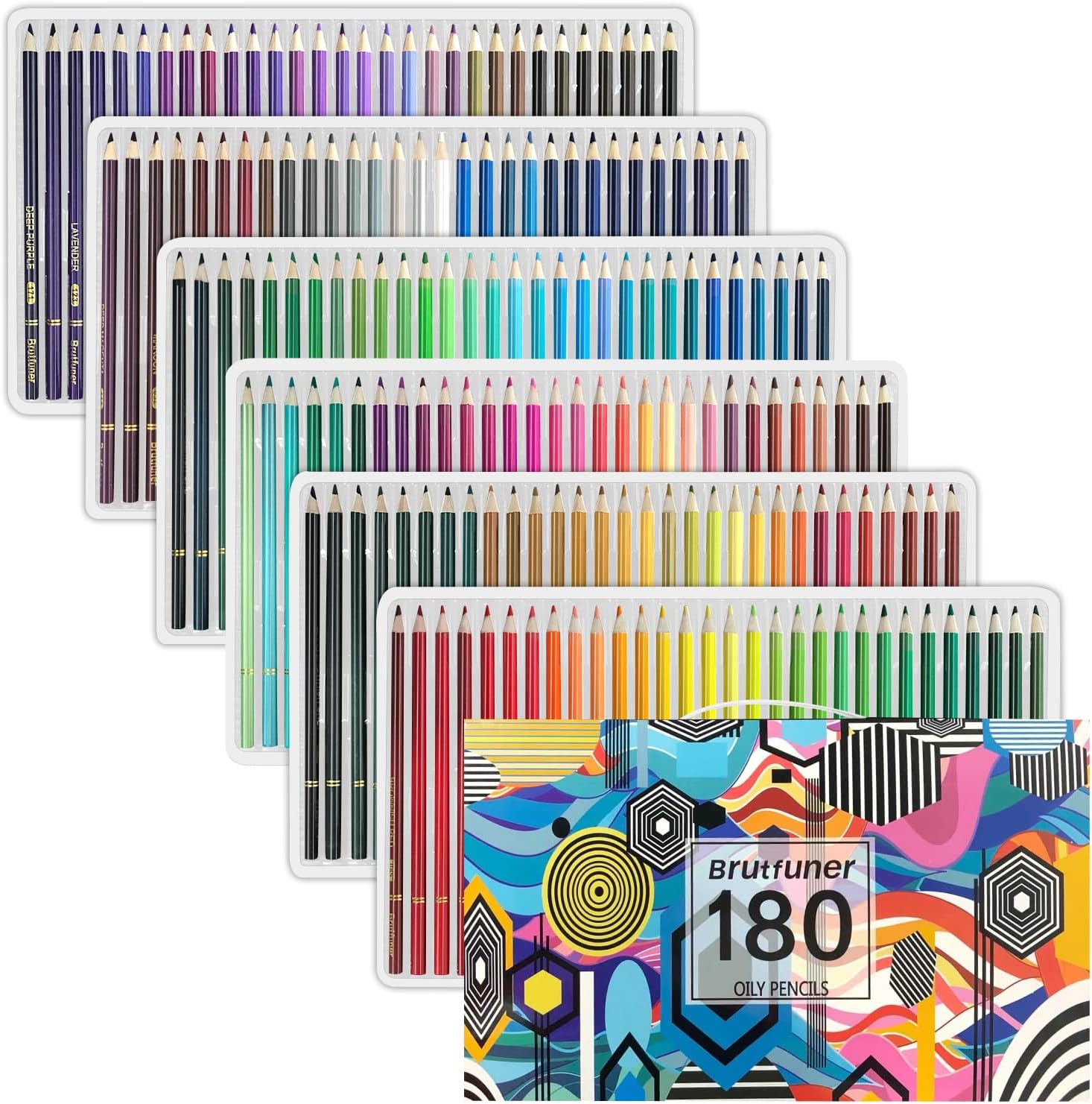 Matite colorate Matite a olio Matite da colorare Matite da disegno Nuclei morbidi Matite colorate per libri da colorare per adulti Artisti principianti