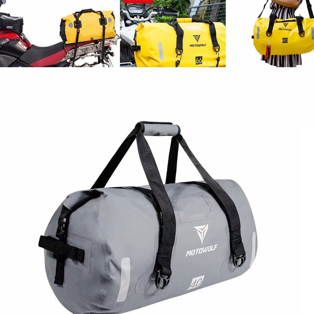 multi-functional high capacity waterproof motorcycle travel rear seat bag side riding Luggage shoulder bag