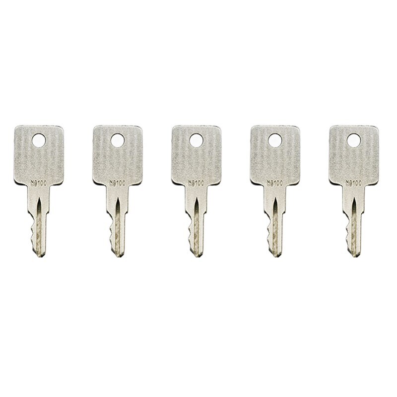 5pc NG100 Tractor Heavy Equipment Key for Grove Broderson Bart Mill Lull Huber Tere