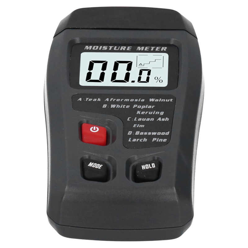 Wood Moisture Test Meter Digital Humidity Tester High Accuracy Moisture Measuring Tool Wood Moisture Meter for Wood Medicinal
