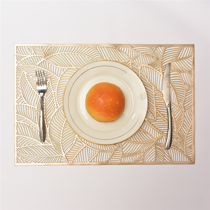 1pc pvc holle isolatie onderzetters tafelmatten voor thuis, kerst, bruiloft, hittebestendige placemat voor op de eettafel