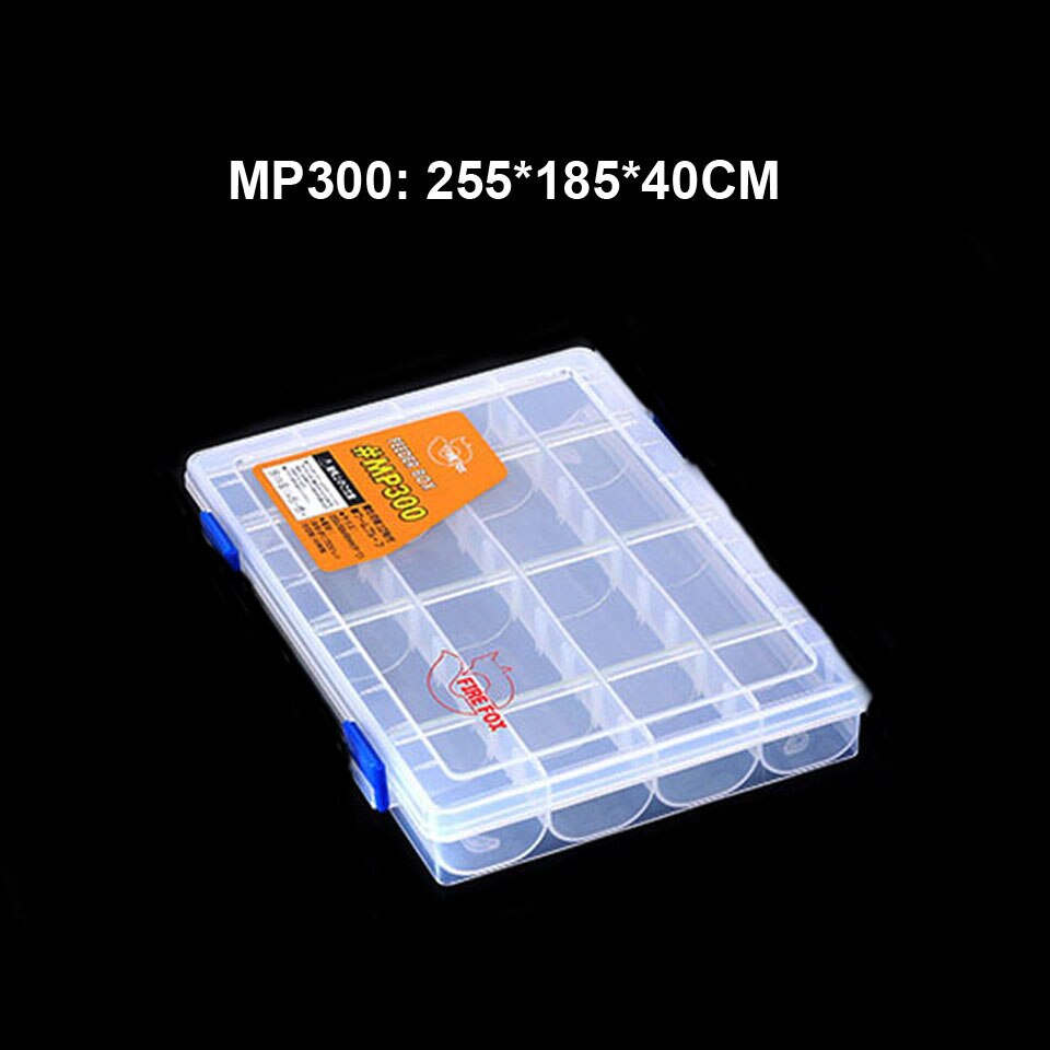 WALK FISH Fishing Lure Box Multifunctiona Transparent Plug-in Pieces Lure Box Tool Kit Case Tackle Storage Box Case: MP300