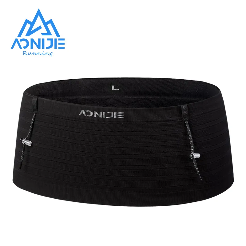 AONIJIE W8116 Neueste Gewebte Elastische Sport Taille Pack Laufende Rennen Nummer Gürtel Für Triathlon Marathon- Radfahren Bergsteigen
