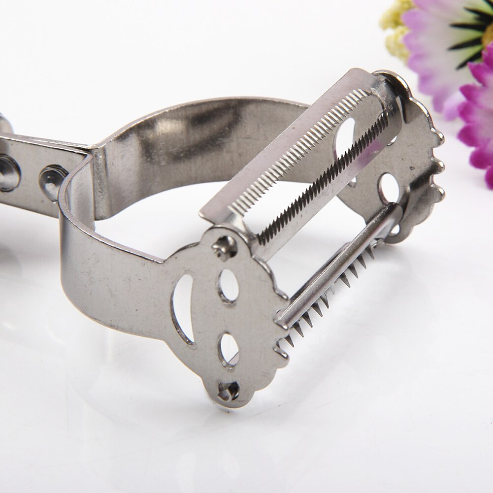 Stainless Steel Julienne Peeler Potato Cucumber Carrot Shredder Vegetable Fruit Peeler Grater Kitchen Multi-function Peeler