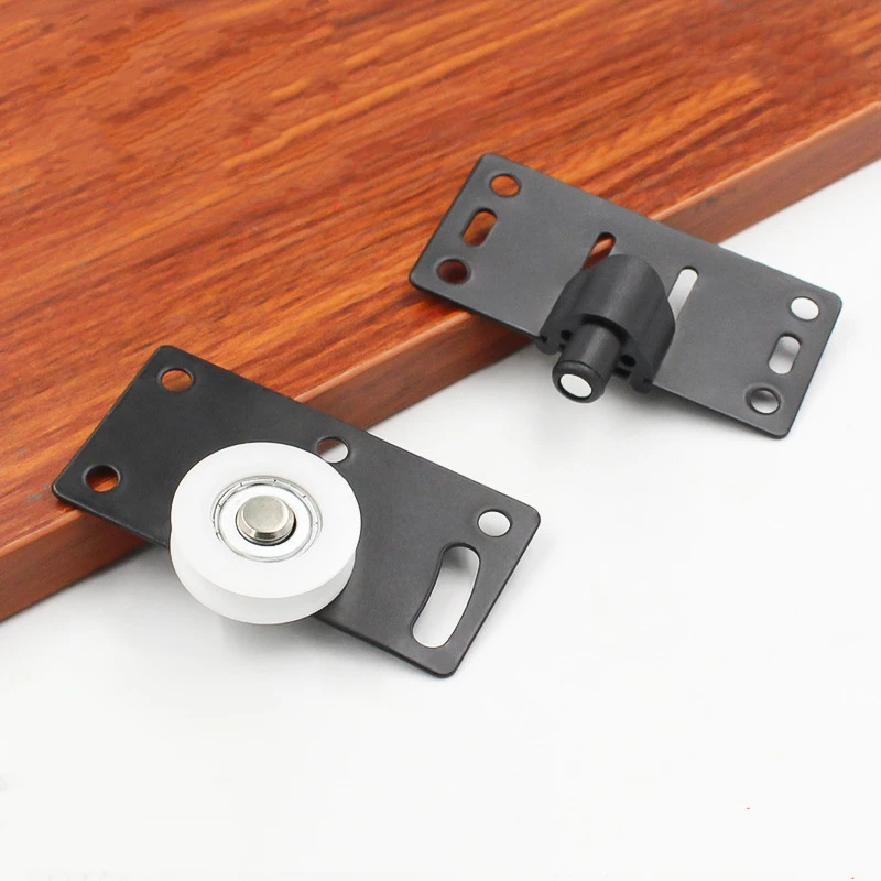 1/2set Door Rollers Stainless Steel Sliding Door Wheel Cabinet Nylon Pulley Hanging Wheel For Wardrobe Furniture Hardware