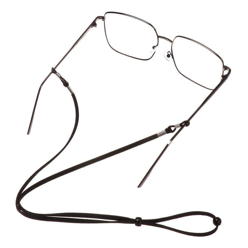 1pc verstelbare, antislip leesbrillen met bevestigingsdraad, anti-verlies gezichtsmaskerkoorden, comfortabele zonnebrilketting