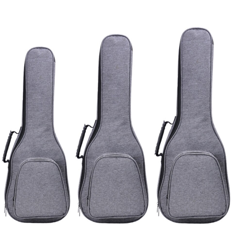 Leinen Verdicken Tragbare Staubdicht Ukulele Gitarre Reißverschluss Travel Freisprecheinrichtung Tragetasche Ergonomische Doppel Strap