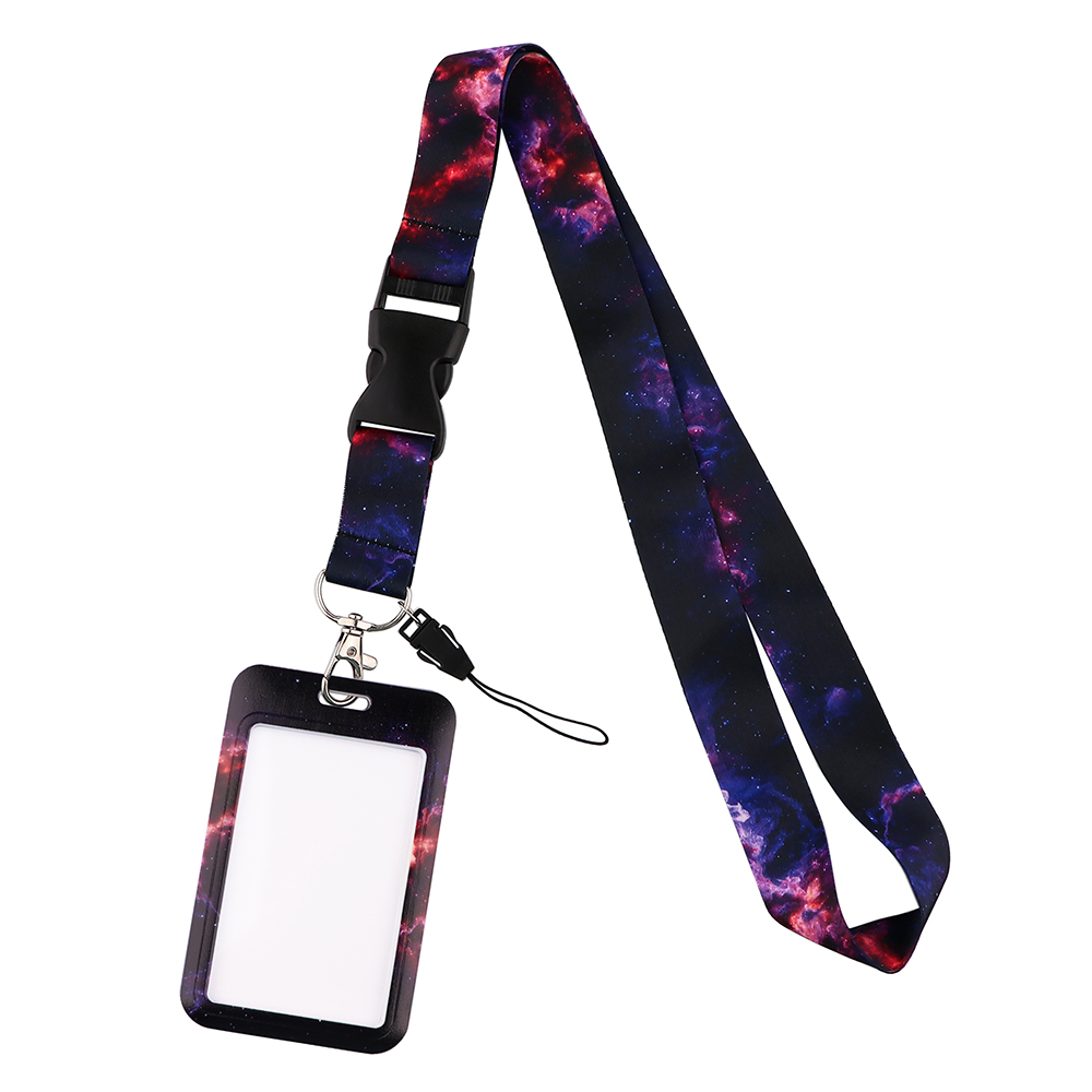 CB1028 Smycze Starry Sky do kluczy Smycz na szyję Smycz na kartę ID Uchwyt na klucze Siłownia Uchwyt na identyfikator DIY Wiszący sznur Art Key Chain