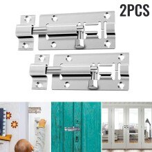 Window Door Bolt & Lock 1 Pack 2pcs DIY Door Bolt Door Lock For Bathroom