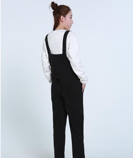 Maternity Bib Pants Pregnant Trousers Belt Plus red and black Women Pregnant-Overalls Jumpsuit Solid Color Women