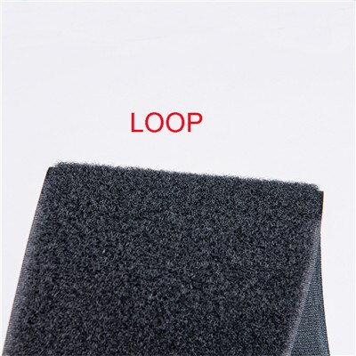 Velcros – bande de fixation velcro sans adhésif, 10CM, bande de fixation magique pour Couture, sangle Velcroing, vêtements, accessoires de Couture: black only loop