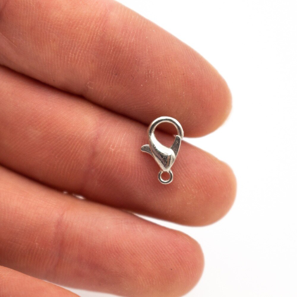 30Pcs 11x6MM zilveren Kreeft Sluitingen silver Sluitingen Sieraden Sluitingen Ketting Sluitingen Armband Sluitingen zilver Bevindingen D-6-224