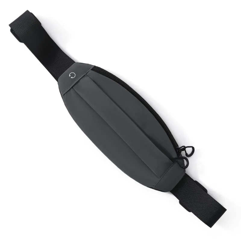 Men Women Outdoor Zipper Running Bags Invisible Close Fitting Refletive Large Capacity Waist Pack Storage Pouch For Phones Cards: white color