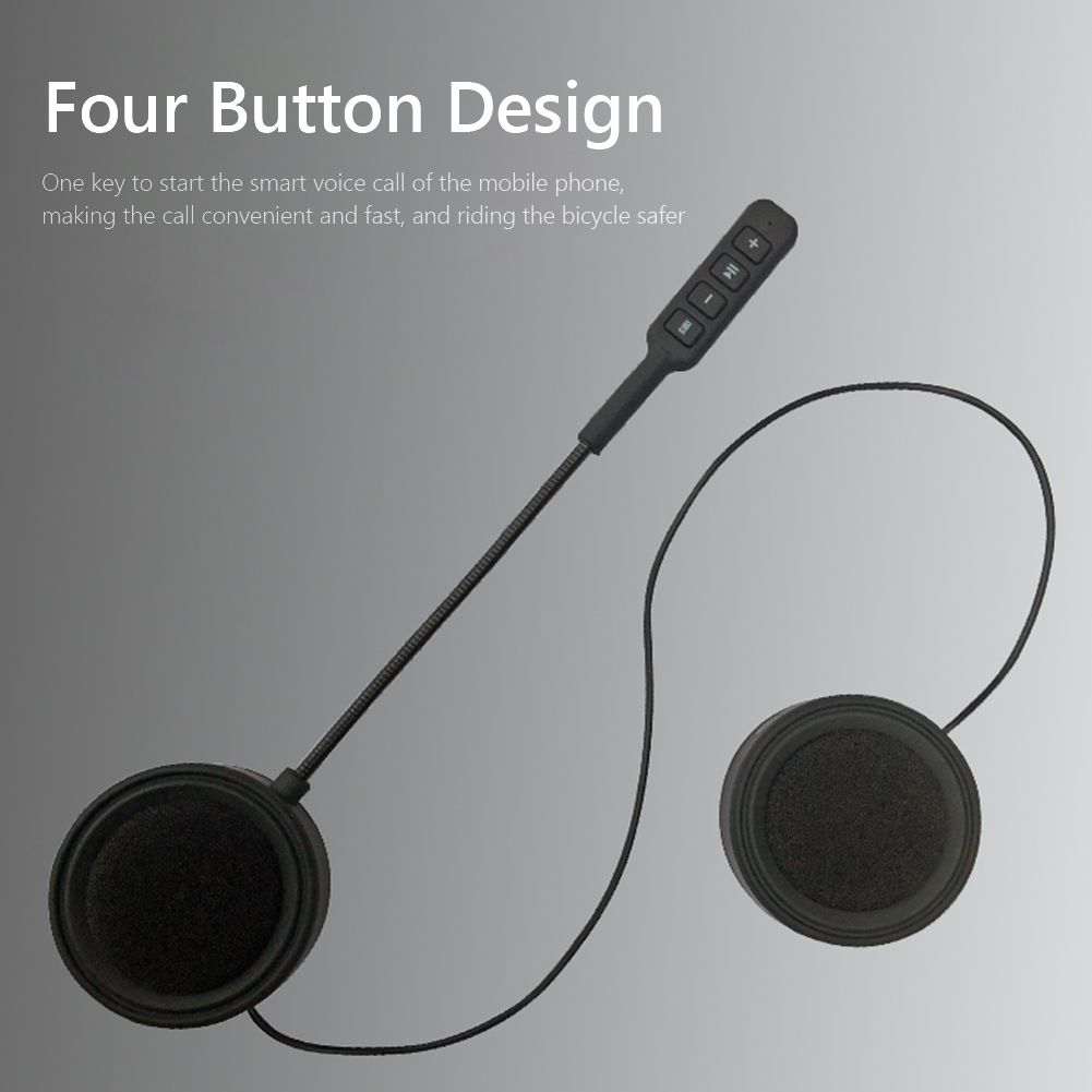 Motorcycle Helmet Headset Speakers Motorcycle Helmet Bluetooth-compatible Wireless Headset Handsfree Earphones Headphones