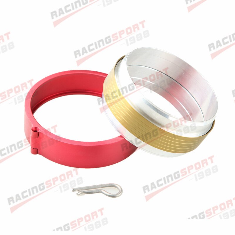 Universal Aluminum 4" Turbo Clamshell Clamps Clamp Red