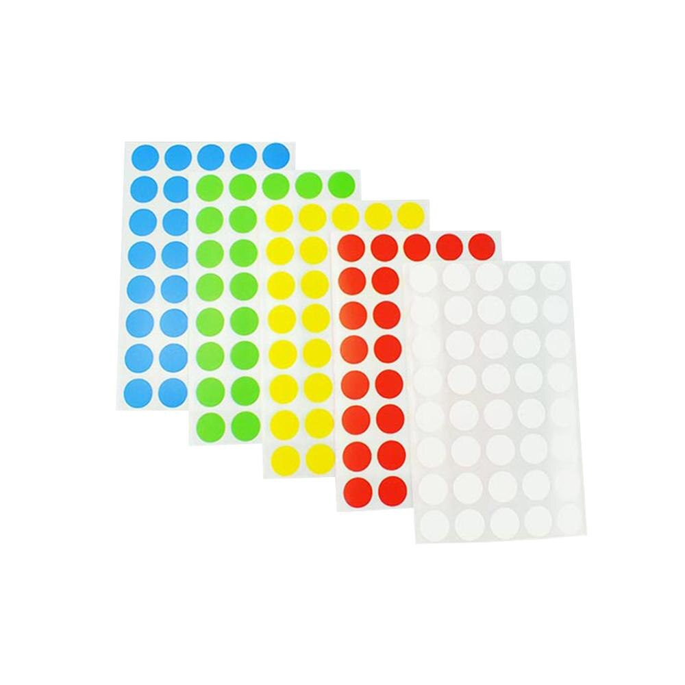 Laboratorieartikler farvede prikker etiket laboratoriekontor selvklæbende mærkat etiket eksperiment forbrugsvarer sticky notes papir 8-20mm