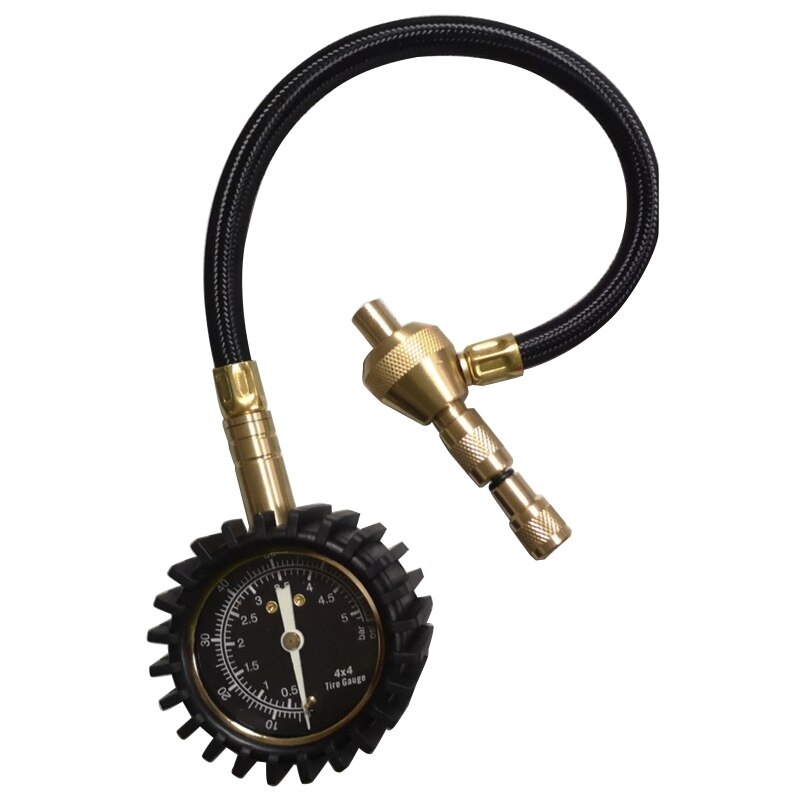Car Tyre Pressure Gauge Manometer Barometer Rapid Deflator Dial Diagnostic Tool