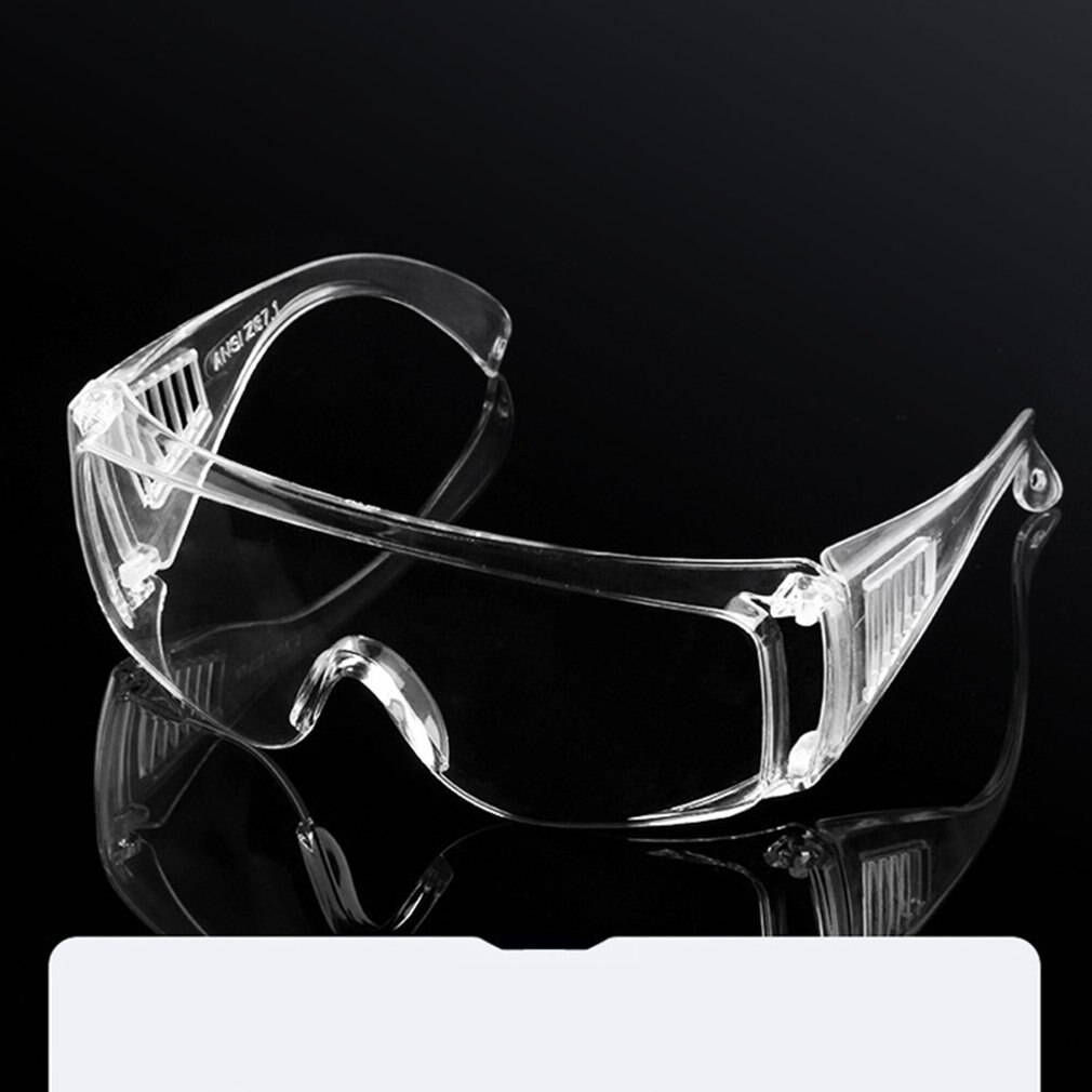 Safety Glasses Lab Eye Protection Eyewear Clear Lens Workplace Safety Goggles Anti-dust Supplies