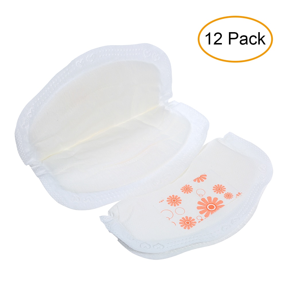 12 Pack Disposable Breast Pads Nursing Pads Milk Leak Protection for Nursing Baby Milk Pads Breastfeeding Accessory