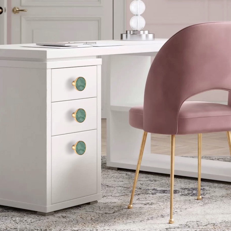 Brass Door Knobs and Handles for Cabinet Shell Resin Furniture Handles Kitchen Cupboard Drawer Pulls Wall Hanging Hooks