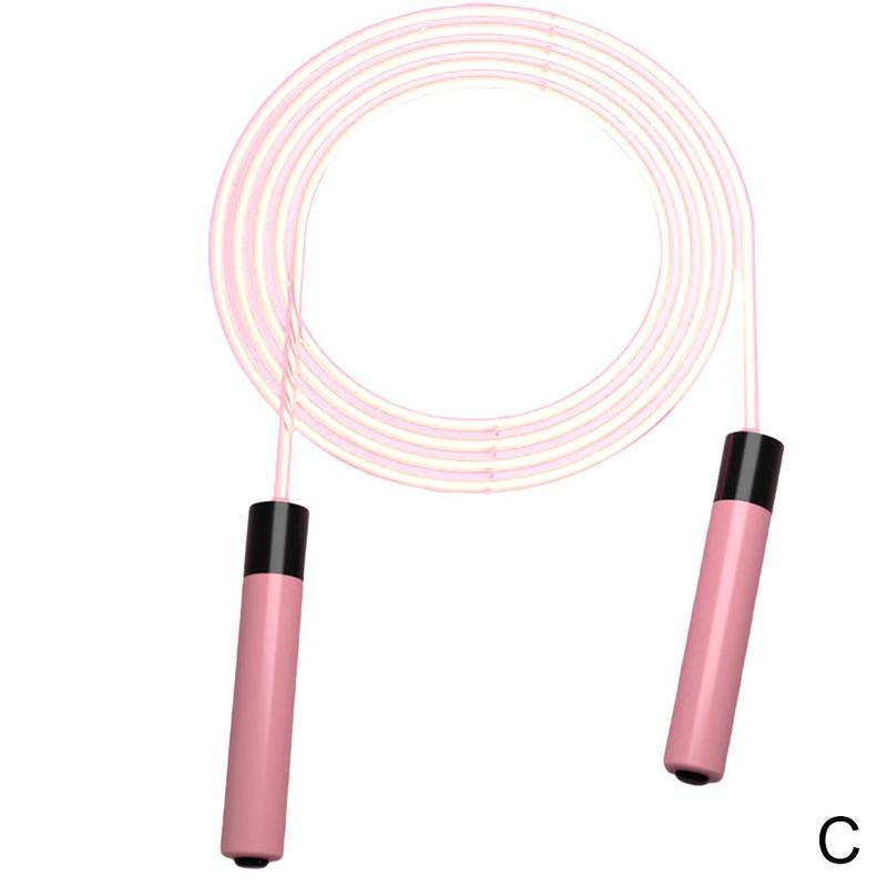 überspringen Einstellbare Nacht Leuchtende Seil Leucht springen überspringen Fitness Hause LED schlank ÜSpund ÜSpund Seile Seil Licht Körper: Rosa
