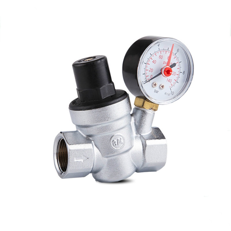 water pressure regulator with Gauge pressure maintaining valve Tap water pressure reducing valve DN15 DN20 Material: brass