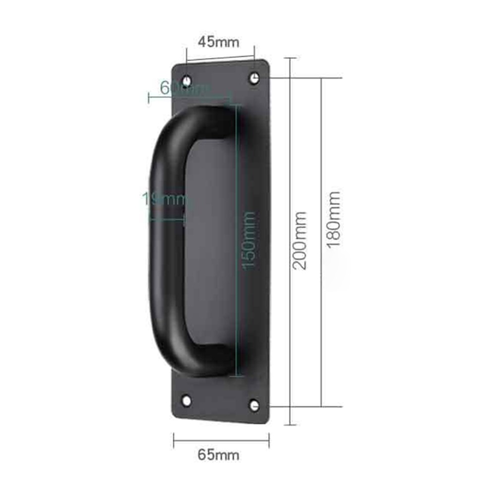 Sliding Barn Door Handles Stainless Steel Interior Door Handle Cabinet Pulls Wardrobe Furniture Pull Kitchen Drawer Hardware