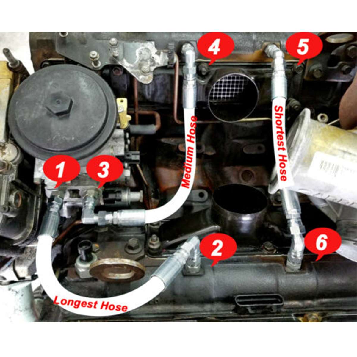 14PCS Oil Pump Car Accessories For Ford 7.3L 99-03 Powerstroke High Pressure Oil/Pump HPOP Hoses Lines Set