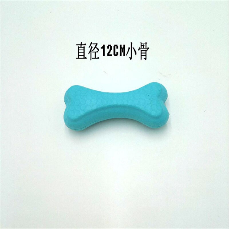 Hundeleker gummi trening ball bite morsom valp tyggeleker leke solid med tau hund kjæledyr forsyninger godteri farger: 12cm små bein